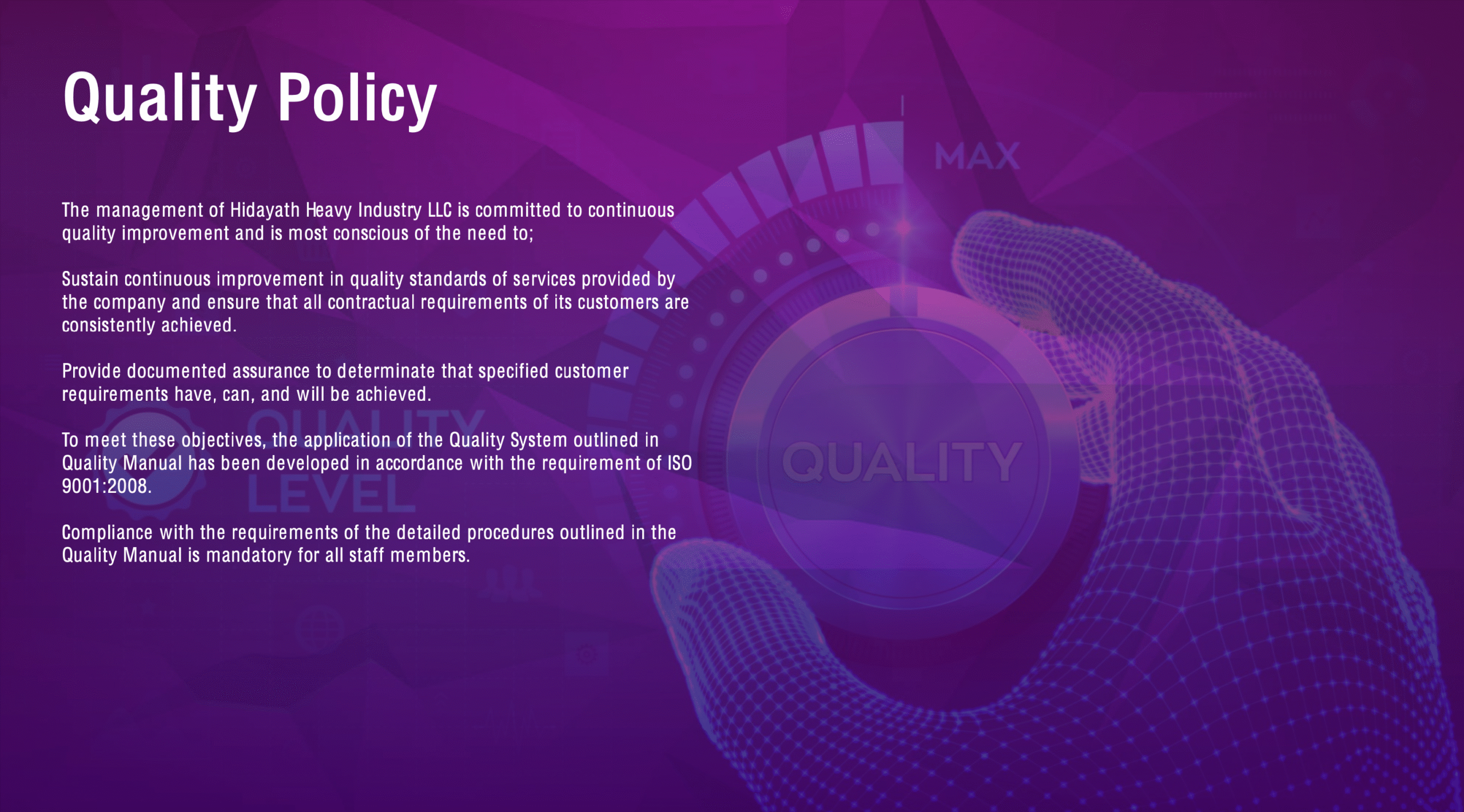 Quality Policy